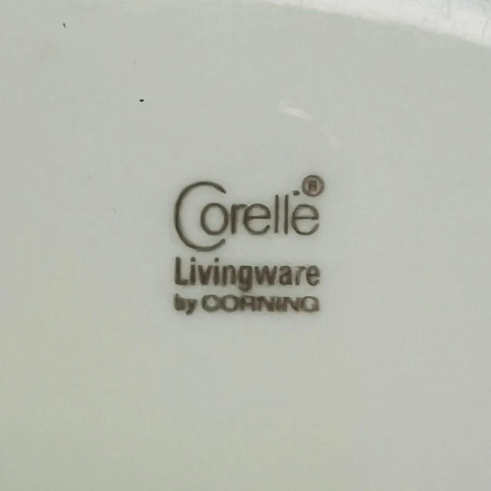 CORELLE Livingware Snowflake Blue Salad Plates, Set of 2